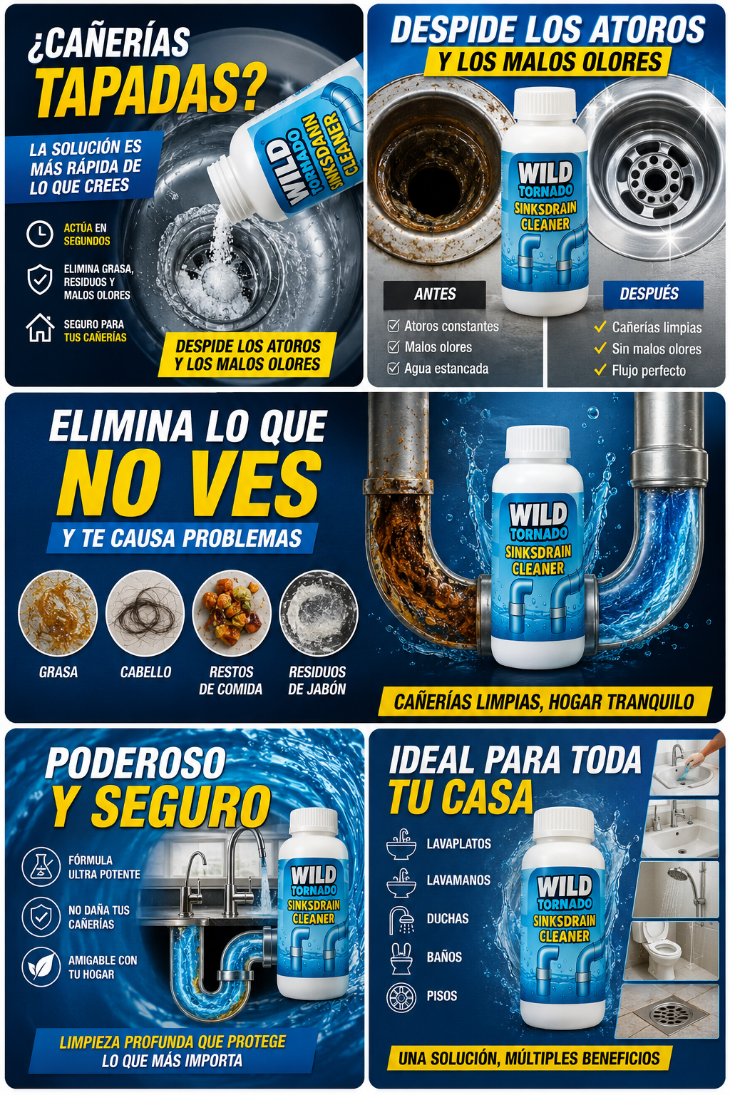 Destapa Cañerías Express 6x1 + Envío Gratis✅